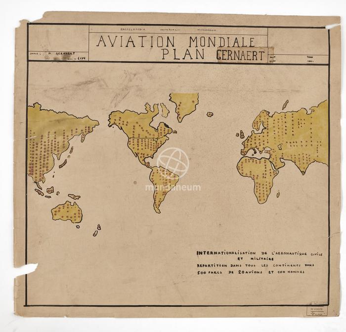 Aviation mondiale. Plan Gernaert
