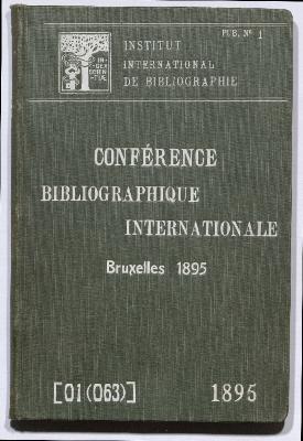 Conférence bibliographique internationale (Bruxelles 1895). Documents