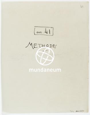 002.41/ Méthodes. Traité de documentation. Encyclopedia Universalis Mundaneum