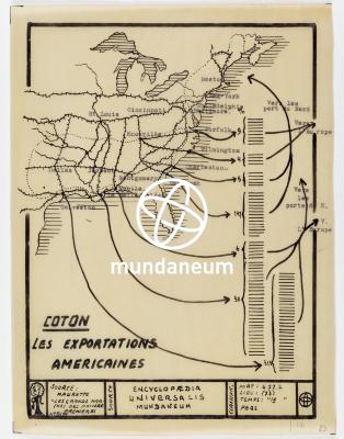 Coton – Les exportations américaines. Atlas Textiles. Encyclopedia Universalis Mundaneum