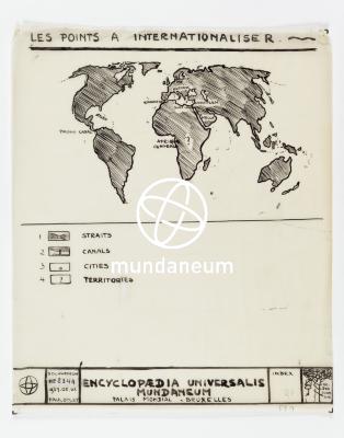 Les points à internationaliser. Atlas Mundaneum. Encyclopedia Universalis Mundaneum