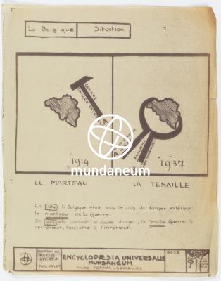 La Belgique – Situation. Atlas Mundaneum. Encyclopedia Universalis Mundaneum