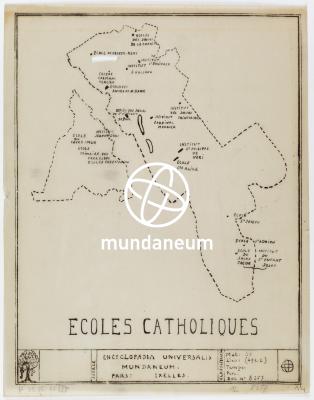 Écoles catholiques. Atlas Ixelles. Encyclopedia Universalis Mundaneum