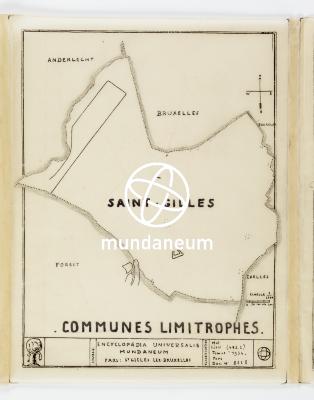 Communes limitrophes. Atlas Saint-Gilles. Encyclopedia Universalis Mundaneum