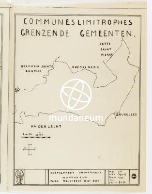 Communes limitrophes – Grenzende gemeenten. Atlas Molenbeek Saint Jean. Encyclopedia Universalis Mundaneum
