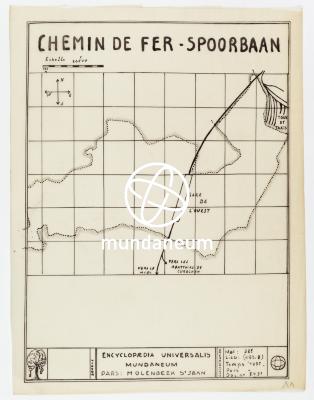 Chemin de fer – Spoorbaan. Atlas Molenbeek Saint Jean. Encyclopedia Universalis Mundaneum