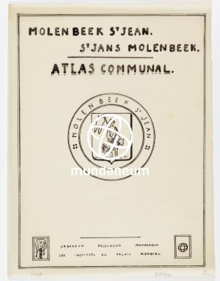 Molenbeek St Jean / St Jans Molenbeek. - Atlas communal. Atlas Molenbeek Saint Jean. Encyclopedia Universalis Mundaneum