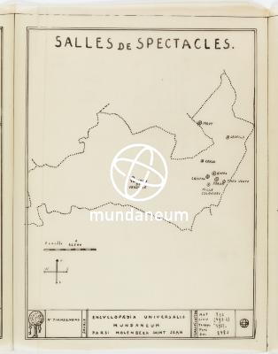 Salles de spectacles. Atlas Molenbeek Saint Jean. Encyclopedia Universalis Mundaneum