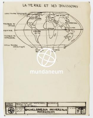 La terre et ses divisions. Atlas Mundaneum. Encyclopedia Universalis Mundaneum