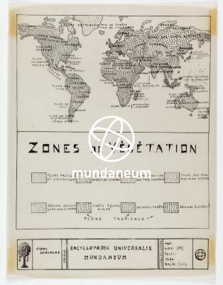 Zones de végétation. Atlas Mundaneum. Encyclopedia Universalis Mundaneum