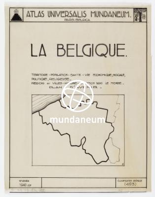 La Belgique. Atlas Belgique - Atlas Belgica. Encyclopedia Universalis Mundaneum
