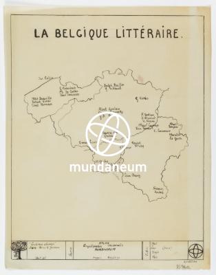 La Belgique littéraire. Atlas Belgique - Atlas Belgica. Encyclopedia Universalis Mundaneum