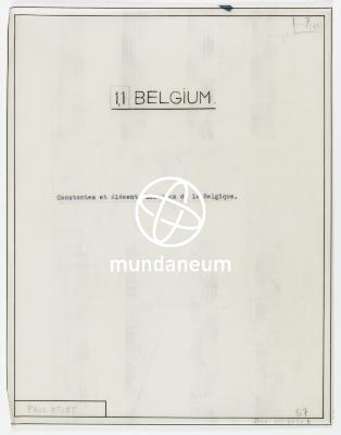 1.1/ Belgium. Belgium = Belganeum Mundus = Mundaneum. Encyclopedia Universalis Mundaneum