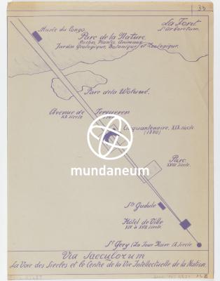 Via Saeculorum. Belgium = Belganeum Mundus = Mundaneum. Encyclopedia Universalis Mundaneum