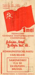 Arbeider, komt betoyen met de ... kommunistische partij van België