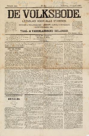 De Volksbode, 17/04/1880