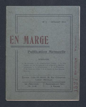En Marge, 07/1912