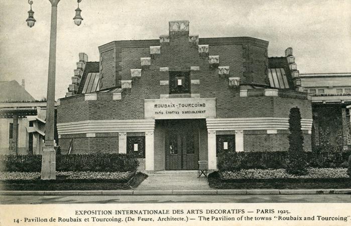 Exposition internationale des Arts Décoratifs - Paris, 1925. 14 - Pavillon de Roubaix et Tourcoing (De Feure, Architecte) - The Pavilion of the towns "Roubaix and Tourcoing"
