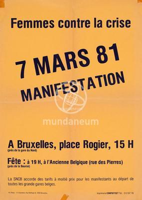 Femmes contre la crise. 7 mars 81. Manifestation