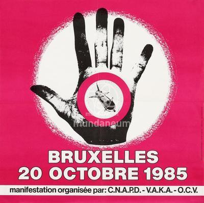 Bruxelles 20 octobre 1985. Manifestation