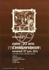 Meeting. Zaïre: 20 ans d'indépendance