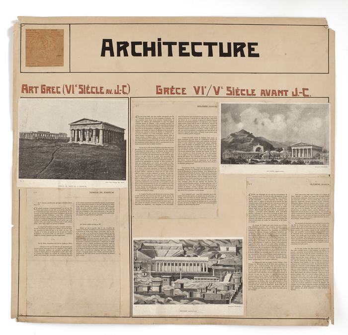 Architecture. Art grec (VIe siècle avant J.-C.) - Grève (VIe/Ve siècle avant J.-C;)