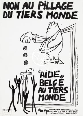 Non au pillage du tiers monde."Aide" belge au Tiers Monde