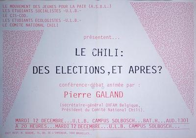 Le Chili: des élections, et après?